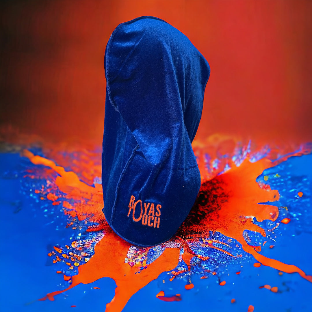 "WELCOME TO NY" RAG ROYAL BLUE AND ORANGE