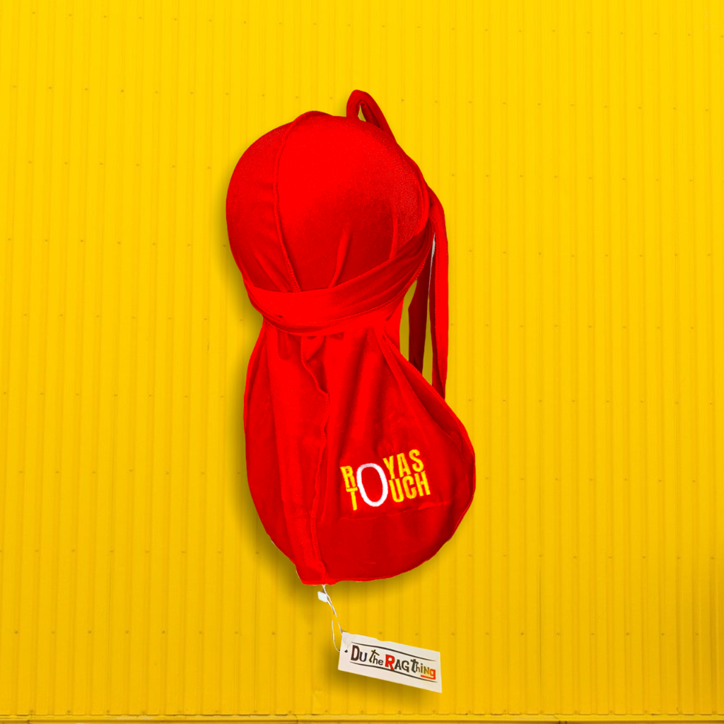 DUtheRAGthing Red, Yellow & White Solid Velvet Durag