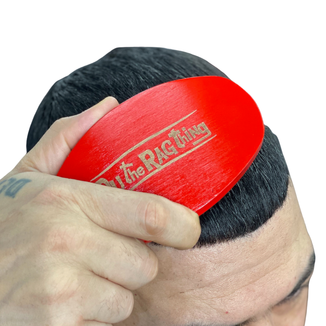 DUtheRAGthing Curved Red Premium 360 Wave Brush - DUtheRAGthing