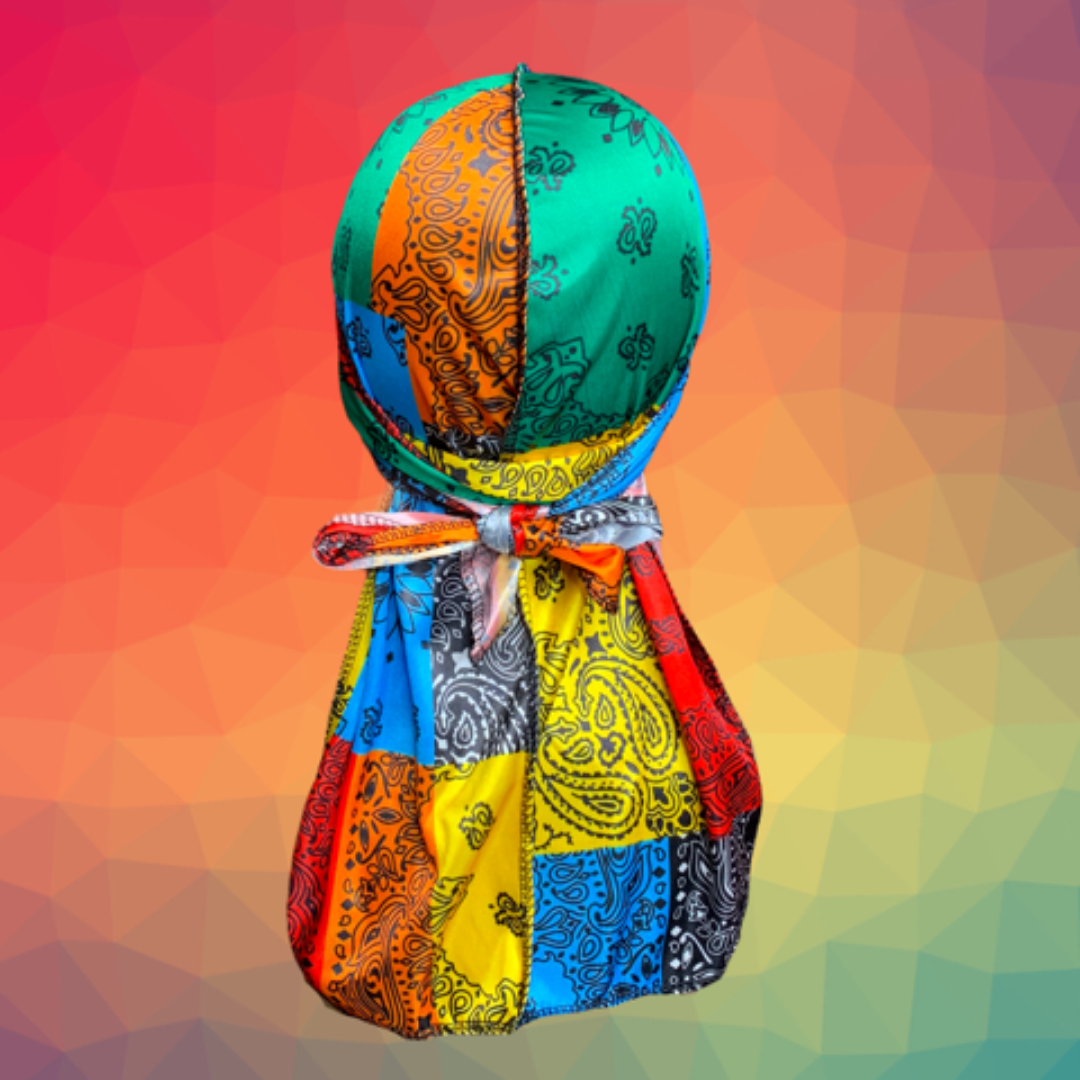 DUtheRAGthing "Rainbow Bandana" Silky Durags - DUtheRAGthing