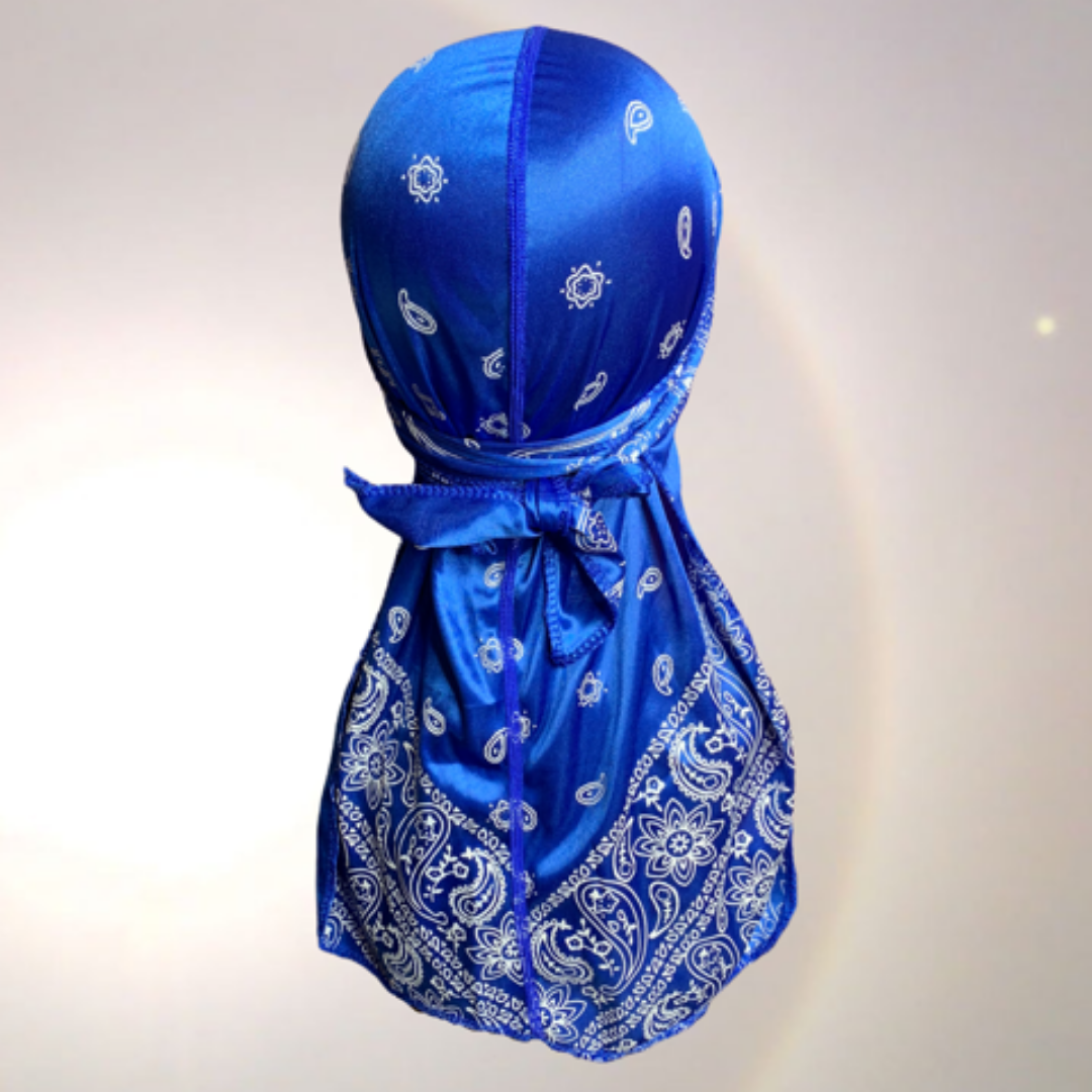 DUtheRAGthing "Royal Blue Bandana" Silky Durags - DUtheRAGthing