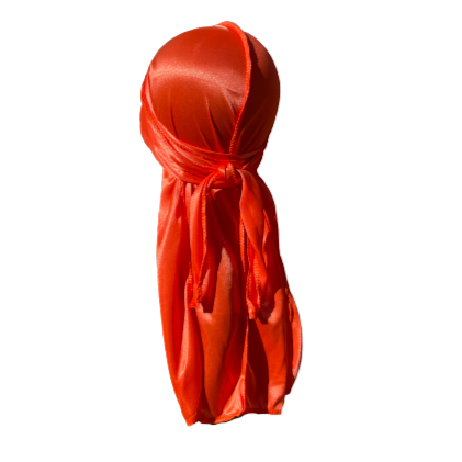 DUtheRAGthing "Orange" Solid Silky Durags