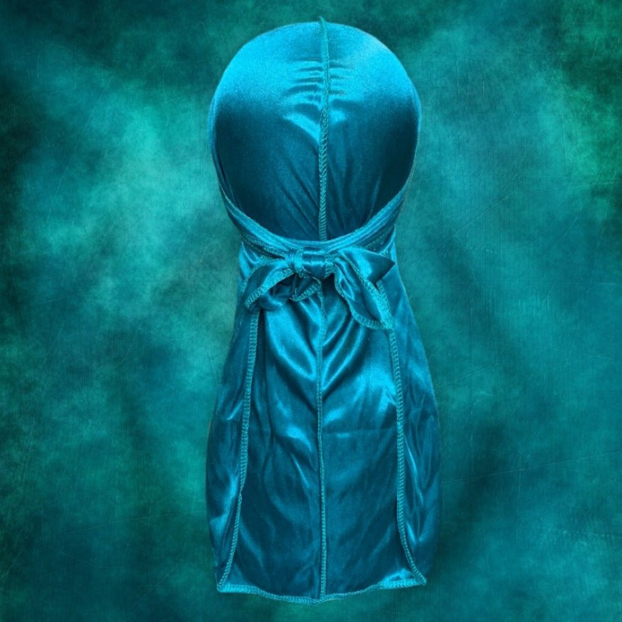 DUtheRAGthing "Teal" Solid Silky Durags