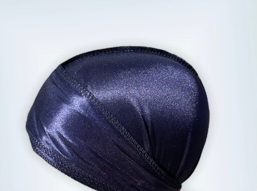 DUtheRAGthing "Navy Blue" Solid Silky Durags